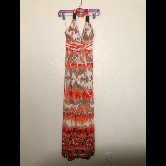 Multicolor summer long dress size S - Picture 3 of 5